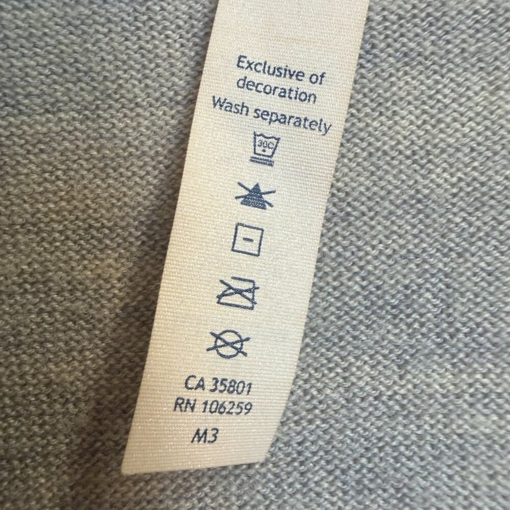 Lululemon Merino Wool Wrap Cardigan Gray Size 6 - Picture 5 of 9